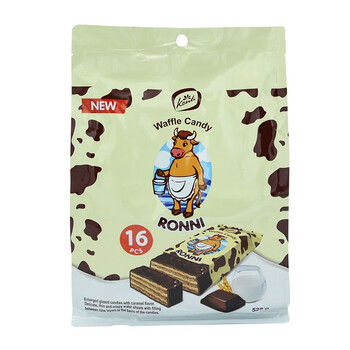KONTI康吉俄罗斯进口罗尼大牛巧克力味威化饼干528g 巧克力味威化饼干528g