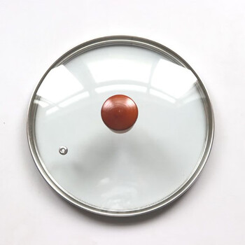 兴顺谦锅盖通用防爆宽边透视炒锅盖圆型锅盖家用盖 钢化玻璃盖 盖珠-1