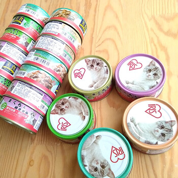 爱丽思（IRIS）猫罐头 成猫幼猫猫湿粮猫咪鱼肉罐头 补水宠物食品 5罐*100g口味混搭