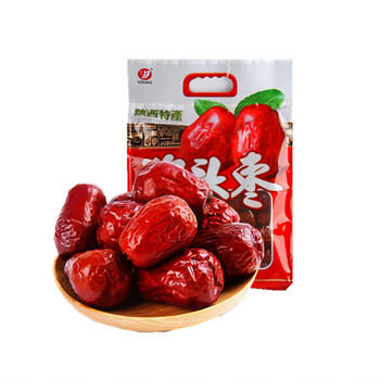 红枣陕西狗头枣陕西特产级2斤西安大枣陕北延安六星红枣整箱 1000g