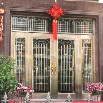 304不锈钢门 进户门不锈钢防盗门家用安全单门农村大门户外双开门sgj