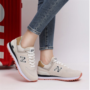 新百伦春秋季574灰色女鞋男跑步运动鞋新款n字鞋灰蓝深蓝女36