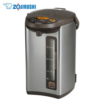 象印（ZO JIRUSHI）电热水瓶家用电水壶/烧水壶4L容量 五段保温电热水壶微电脑可定时CD-WDH40C-HM(灰色)