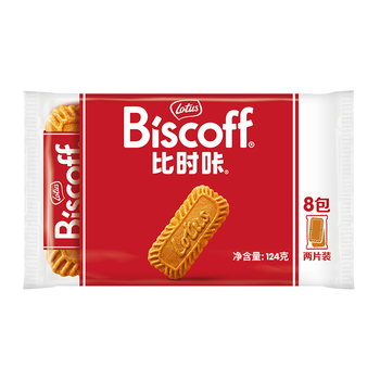 和情（LOTUS）Biscoff比时咔比利时进口焦糖饼干旅行出游独立装零食124g