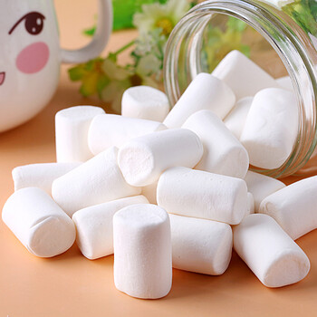棉花糖 纯白色棉花糖1000g两斤装烘焙烧烤做牛轧糖