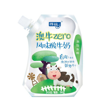 得益澳牛zero风味低温酸奶200g8袋