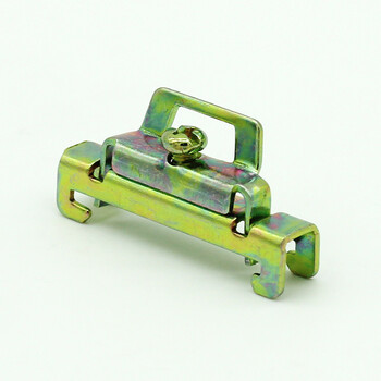 导轨固定件c45金属固定件终端双层固定件35mm宽uk导轨卡扣堵头