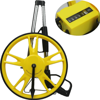 手推轮式测量尺滚尺测距仪器室外滚轮尺电子数显测距轮工程测距仪