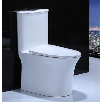 大号马桶新款大号马桶家用卫生间成人座坐便器厕连体加热防臭超漩虹吸