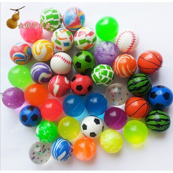 金葫芦农资35号混装直径32厘米扭蛋机弹力球弹弹球30个球
