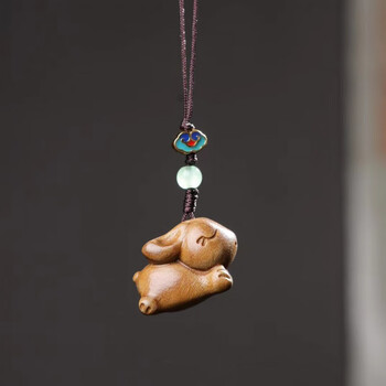 锦雀鸟生肖兔年汽车钥匙扣女精致书包小兔子挂件男情侣可爱挂绳防丢