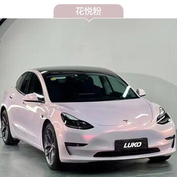 唐杉特斯拉改色膜汽车贴膜全车膜全国包施工冰川蓝梦幻火山灰车衣改色