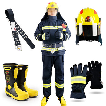 火将军消防服套装02款作训服14款17款3c认证整套阻燃服作训服消防演练