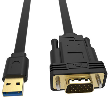 0轉hdmi/dvi/vga轉換線電腦接電視顯示器投影儀外置顯卡2米 usb3.