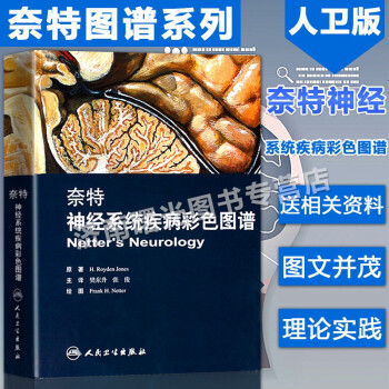 奈特神经系统疾病彩色图谱 奈特神经系统临床解剖书 内科学神经科学抑郁症睡眠障碍临床医学神经系统疾病彩