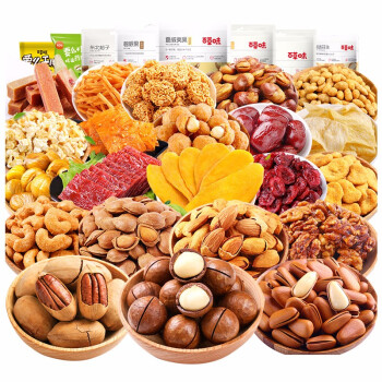 百草味坚果零食大礼包干果一整箱混合装散装干货小吃休闲食品组合儿童