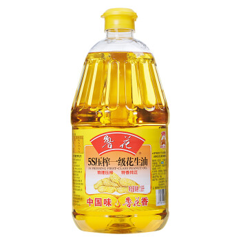 鲁花 食用油 5S 物理压榨 压榨一级 花生油1.8L