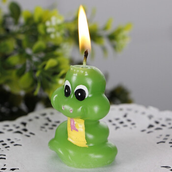 3d立体十二生肖蜡烛生日蛋糕卡通蜡烛装饰派对儿童蜡烛 蛇