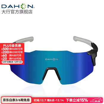 大行（DAHON） 骑行眼镜变色偏光眼镜防风沙护目镜运动户外单车骑行装备 001款（黑/绿）