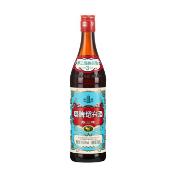 塔牌 藍(lán)牌三年 半干型 紹興黃酒 600ml 單瓶裝 加飯酒