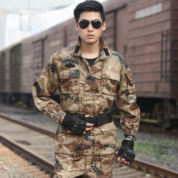 【品牌热卖】美军沙漠作战服中国荒漠迷彩服套装男野战工作作训服军迷