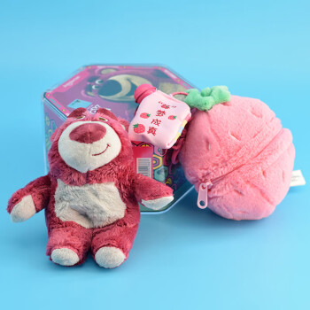 草莓熊草莓盒盲盒正版迪士尼草莓熊系列盲盒公仔手办挂件钥匙扣礼盒