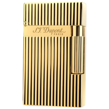 都彭 stdupont ligne 2系列经典传承坚纹朗声打火机 黄金竖纹16827