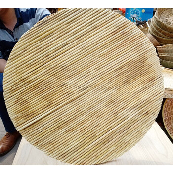 天然高粱杆饺子盘盖帘饺子帘放饺子托盘家用圆形篦子盖垫餐垫锅盖