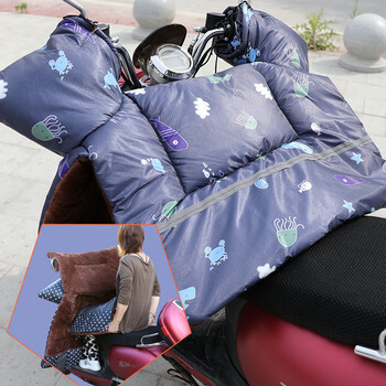 2022新款电动车挡风被pu冬季加厚加绒保暖防水电瓶三轮车皮面防寒