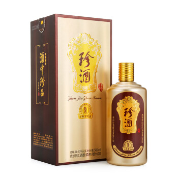 珍酒 甄选 酱香型白酒 53度 500ml 单瓶装