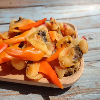 法思觅语大文贝干大号黄蚬子干开袋即食无沙去内脏新鲜海鲜零食大文贝