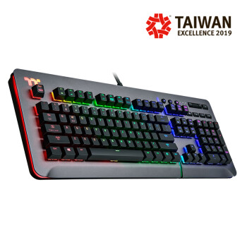 Tt Thermaltake Level 20 RGB 青轴 银色 电竞机械键盘
