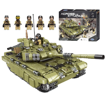 星堡积木经典军事大型坦克装甲车拼装积木玩具模型摆件儿童男孩生日礼物 天蝎虎式坦克1386片兼容乐·高