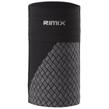 RIMIX 弹性手机护臂套 运动手腕包手臂包户外骑行手机包男女健身跑步包 黑色 大号【臂围26-33cm】