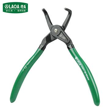 LAOA老A LA112052 卡簧钳内卡挡圈钳卡环钳子穴用孔用弯头 5英寸