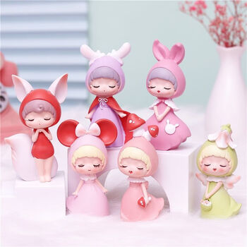 吹泡泡女孩盲盒 2021年网红新款可爱公仔摆件吹泡泡元气少女娃娃送