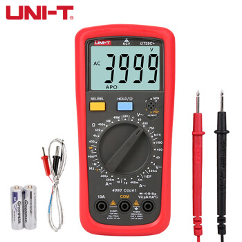 优利德（UNI-T）UT39C+万用表数字智能防烧万能表高精度电工电压表温度频率测量