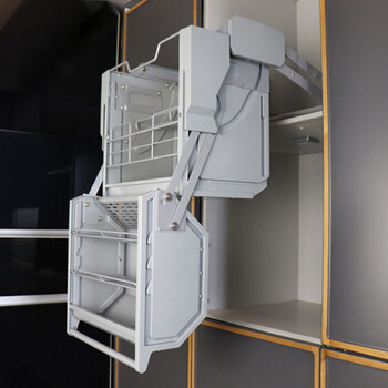 纳仕达【企批现货】 厨房升降拉篮吊柜升降拉篮橱柜下拉式拉篮500深新