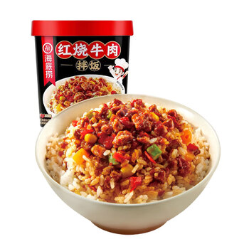 海底捞冲泡饭干拌饭红烧精品牛肉瑶柱香菇米饭免自煮白辣椒拌饭方便饭