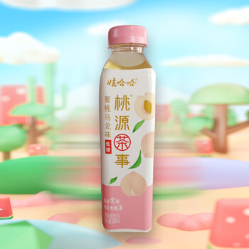 娃哈哈娃哈哈桃源茶事低糖果味茶饮料500ml*15瓶多口味风味 蜜桃乌龙