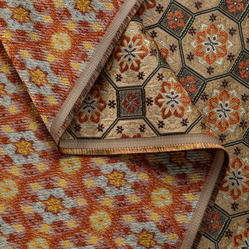 仿宋锦面料包装锦盒书画装裱古玩影视装饰服装布料 蔓草纹(门幅150cm)