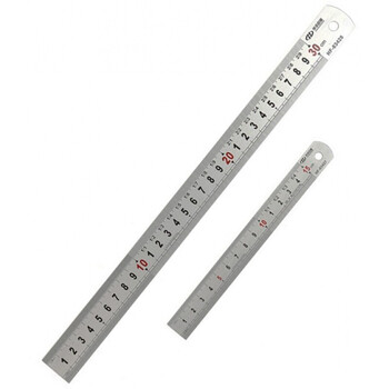 不锈钢直尺五金工具测量尺工具钢尺 钢板尺米尺刻度尺子 15cm 其他