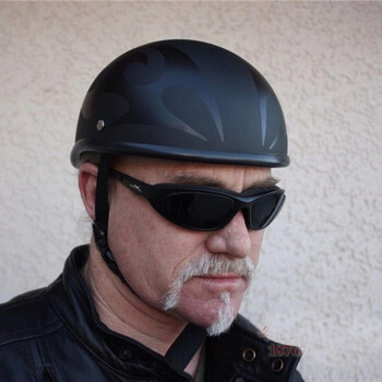 男士戴的哈雷瓢盔机车骑行电瓶车头盔硬汉瓢夏盔轻便半盔男女复古小体