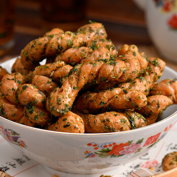 艾伊森温州特产南塘油赞子手工小麻花土特产休闲小吃油赞子咸味海苔