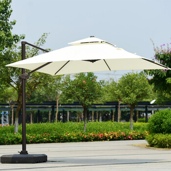 户外遮阳伞庭院伞户外伞室外大型伞广告伞岗亭伞罗马伞太阳伞3米 方形