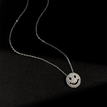 二十不惑2同款项链 第1集二十不惑2姜小果朴冠今同款项链笑脸微笑银色
