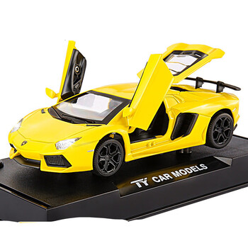 特斯拉车模儿童仿真合金跑车模型儿童回力小汽车男孩玩具车摆件