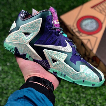 纯原11代篮球鞋lebron12战靴气垫涂鸦鸳鸯全夜光实战运动鞋复刻高品质