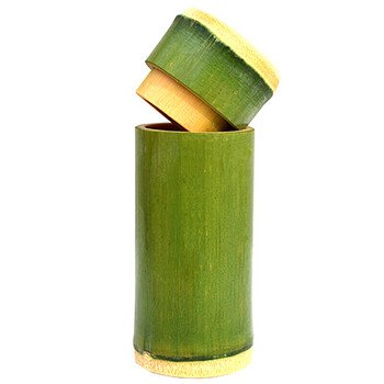 喜奈仕(xinaishi) 天然竹杯子带盖竹水杯家用竹制茶杯新鲜竹筒杯子