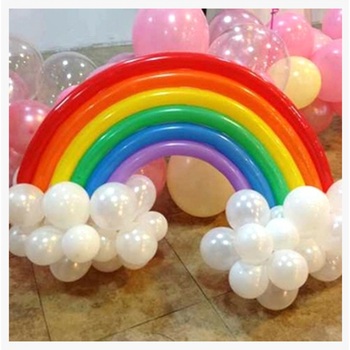 气球套餐加厚彩虹魔术气球宝宝儿童节生日派对装饰布置汽球 彩虹套装